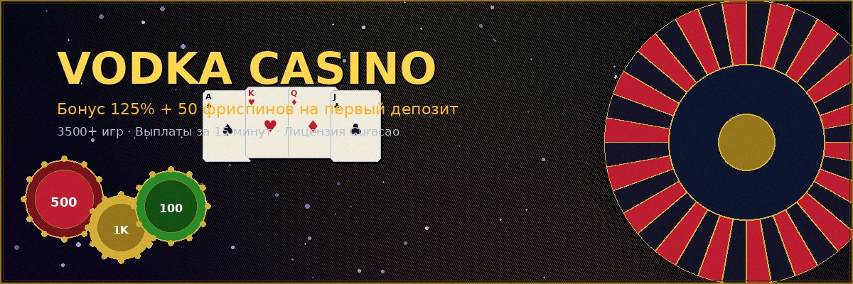 Vodka Casino - Первые бонусы уже ждут